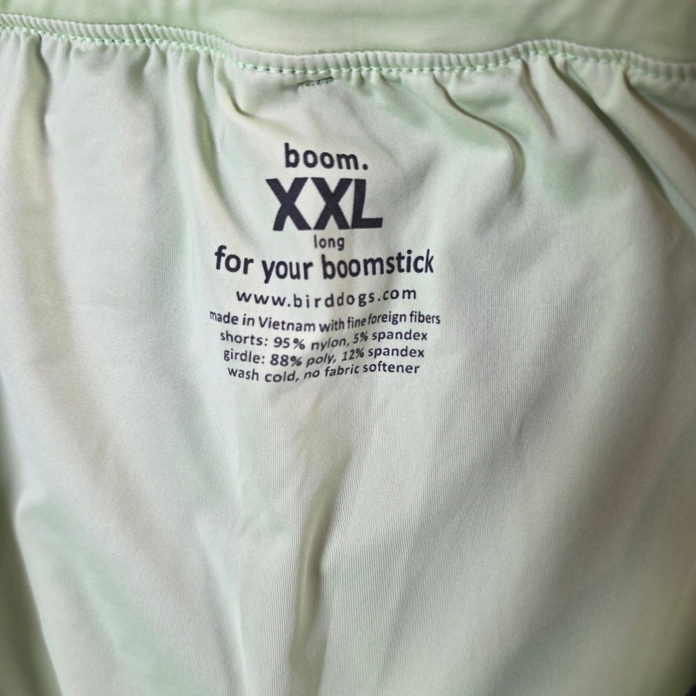 Birddogs Boom Gym Shorts Mens XXL Navy Blue Neon Liner Built-in Girdle Long - Picture 3 of 8